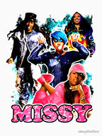 Vintage Inspired Missy Elliott Hip Hop Rap Shirt