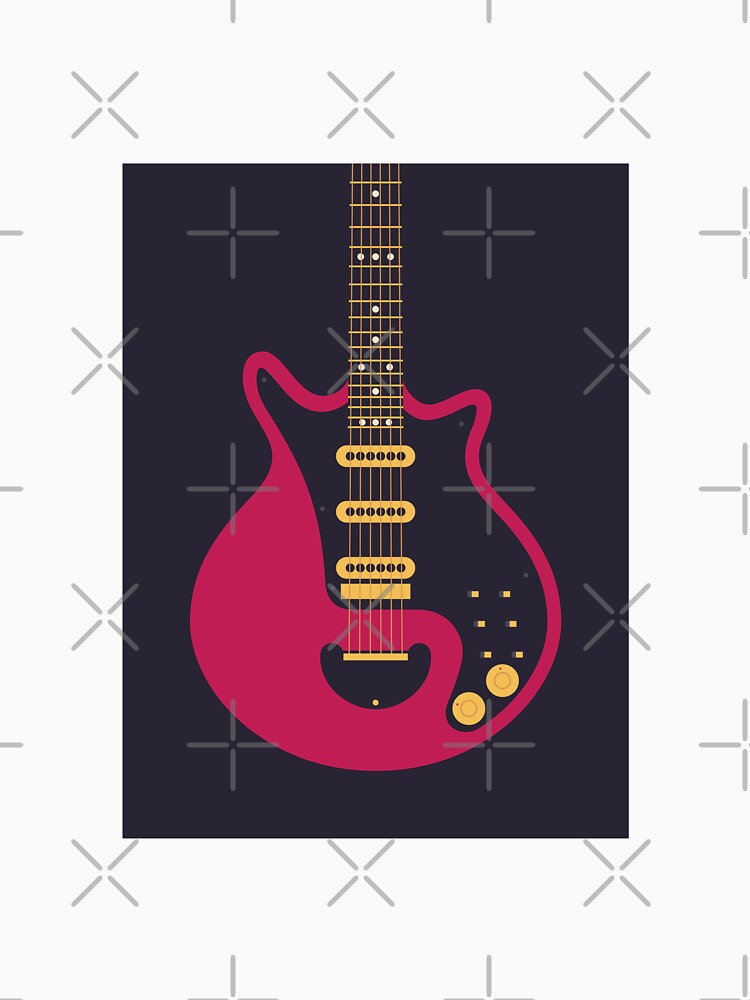 Glam Rock 70s Electric Guitar - Black Shirt