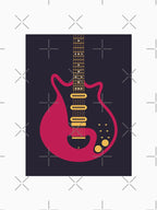 Glam Rock 70s Electric Guitar - Black Shirt