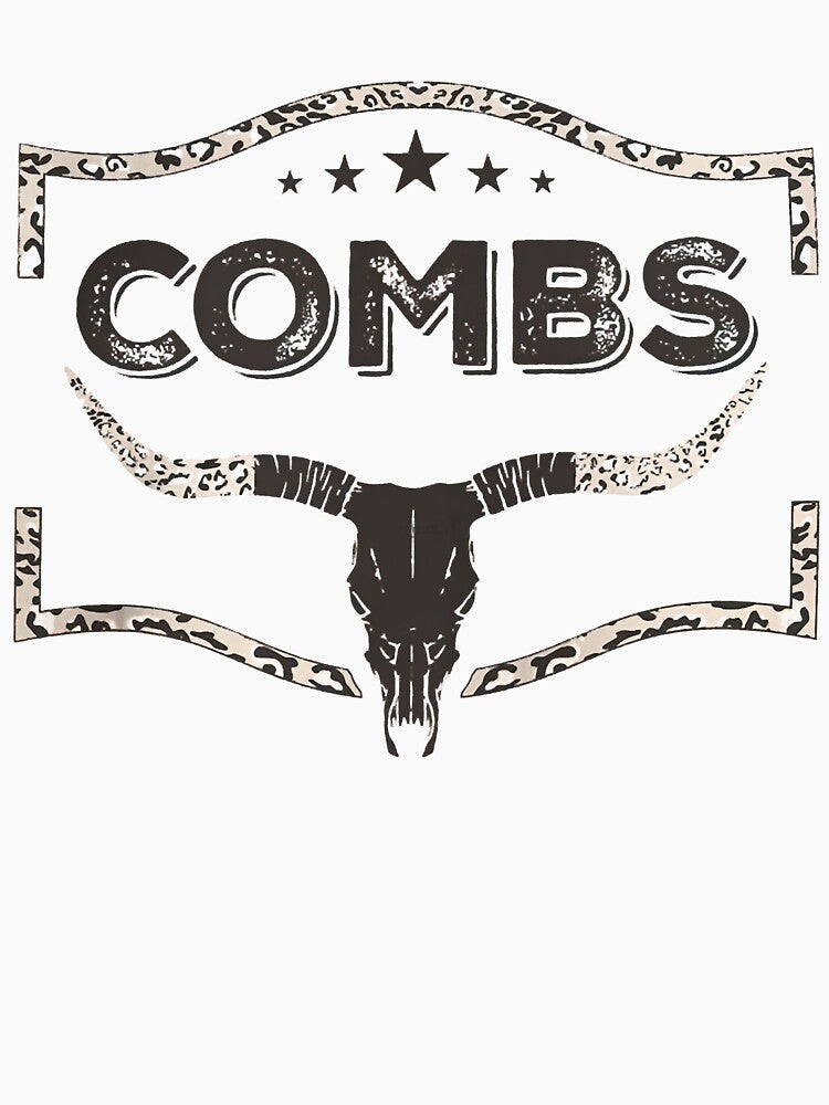 Combs Bullskull Frame Country Music Cowboy Combs Combs Bullhead Shirt