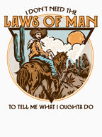 Laws Of Man Vintage Typography Shirt