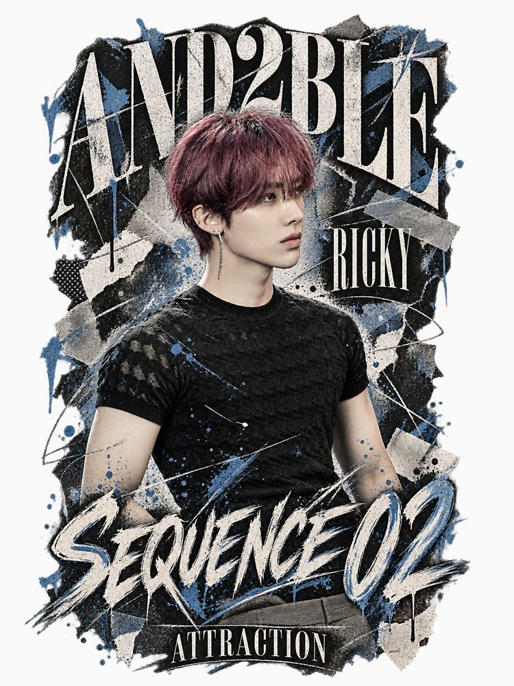 Ricky Monochrome Editorial Art AND2BLE Fan Made Shirt