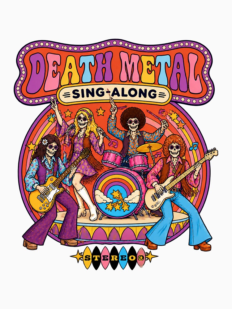 Death Metal Sing Along Graphic Design For Music Lovers PERFECT FOR Shirt