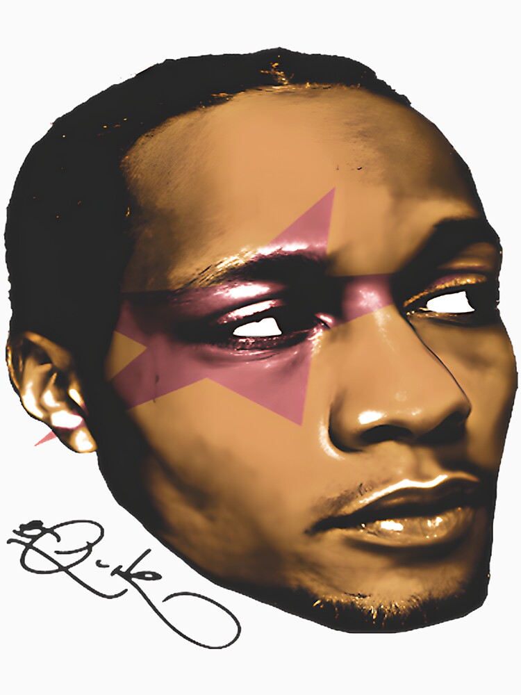 DJ Quik Big Face Illustration - Rapper Portrait Art Shirt