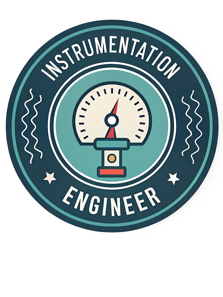 Instrumentation Engineer Badge Industrial Control & Measurement Shirt