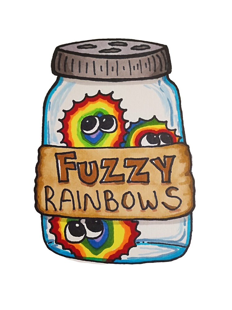 Fuzzy Rainbows In A Jar Shirt