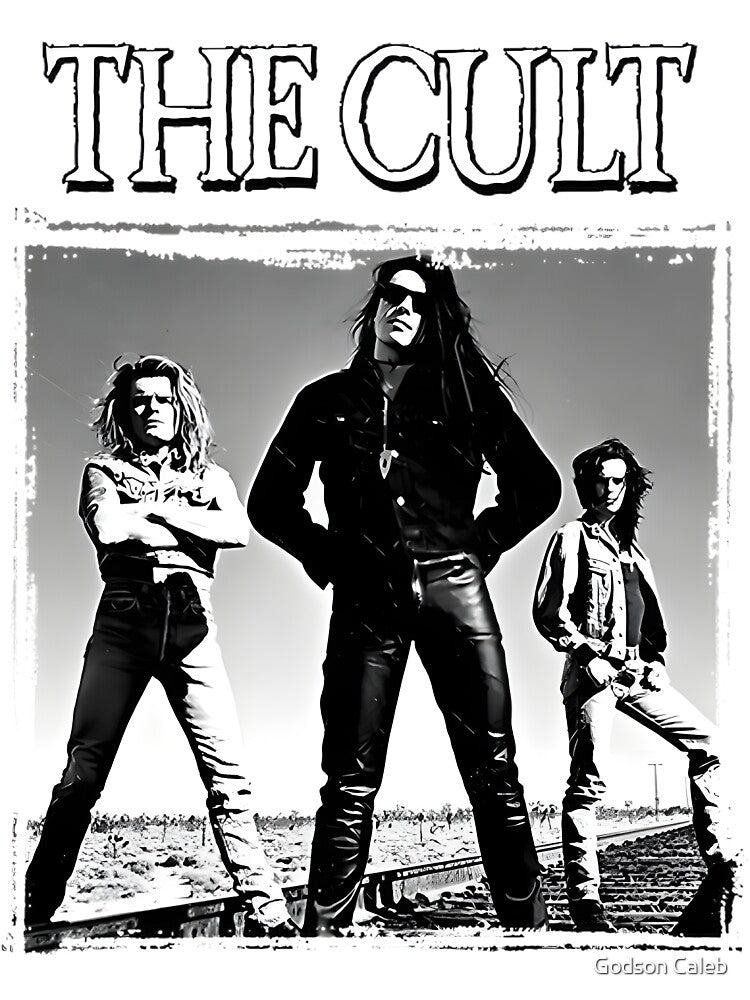 Vintage Inspired The Cult Band Graphic Design Retro Rock Music Style Shirt