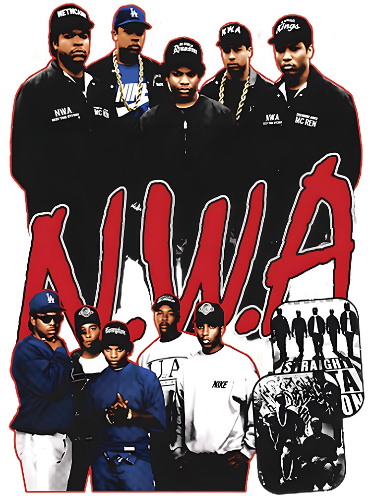 Vintage Rap Collage Inspired By Iconic Hip Hop Group Shirt