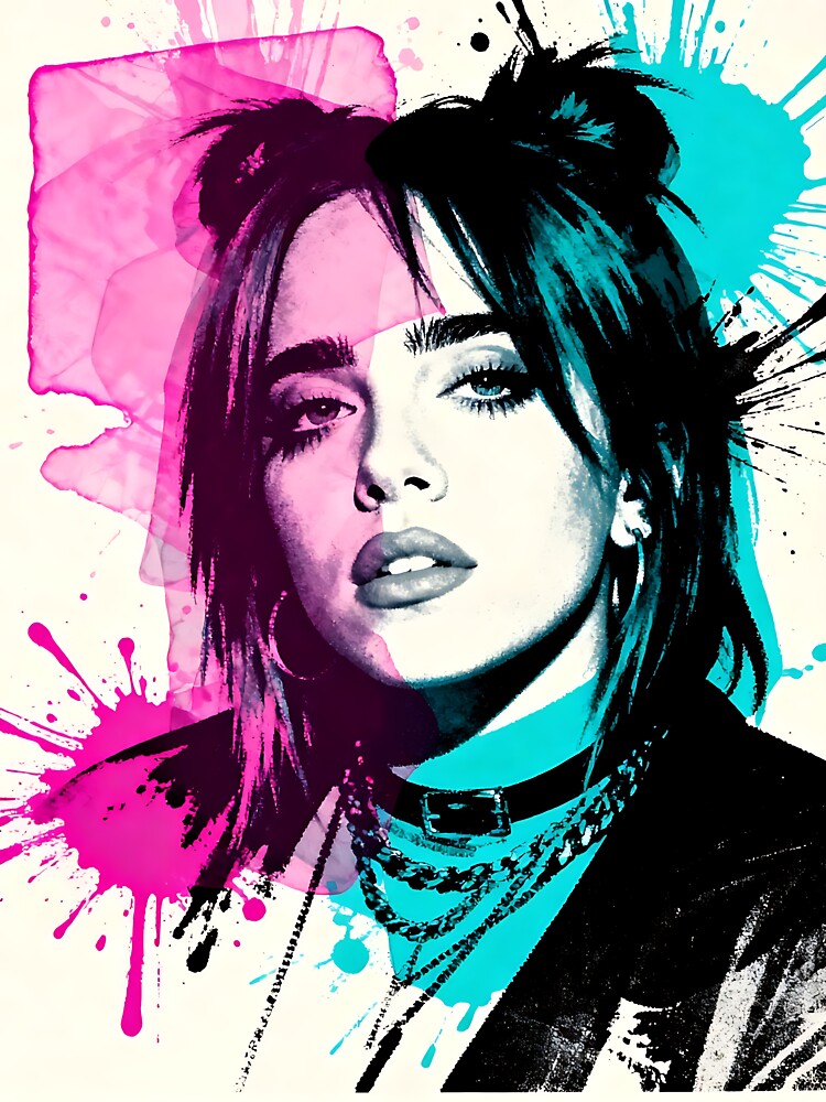 Billie Eilish Pop Art Splash Shirt