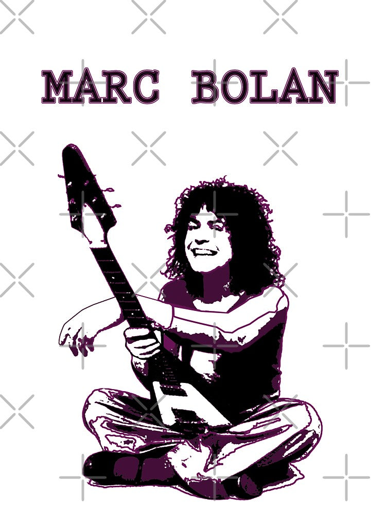 Marc Bolan T-Rex With His Guitar Shirt