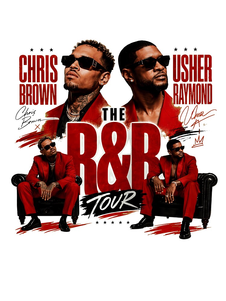 Chris Brown Usher R&B Tour Shirt