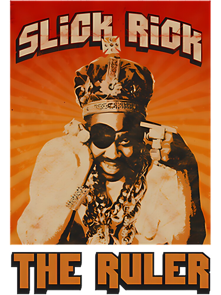 Slick Rick Old School Vintage Hip Hop Graphic Design Shirt