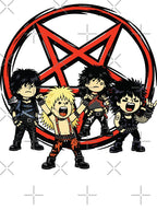 80s Hair Metal Cartoon Band Loud Glam Rock Rebellion Shirt