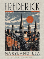 Frederick USA Industrial Grunge Screenprint Shirt