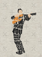 Johnny Cash Typography Art Shirt