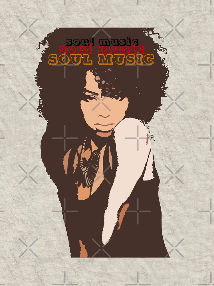 SOUL MUSIC Popart Colors Beige - Digital Handmade By Iona Art Digital Shirt