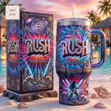 Rush Band 1968-2027 Commemorative Tribute Insulated Stainless Steel Handle Tumbler