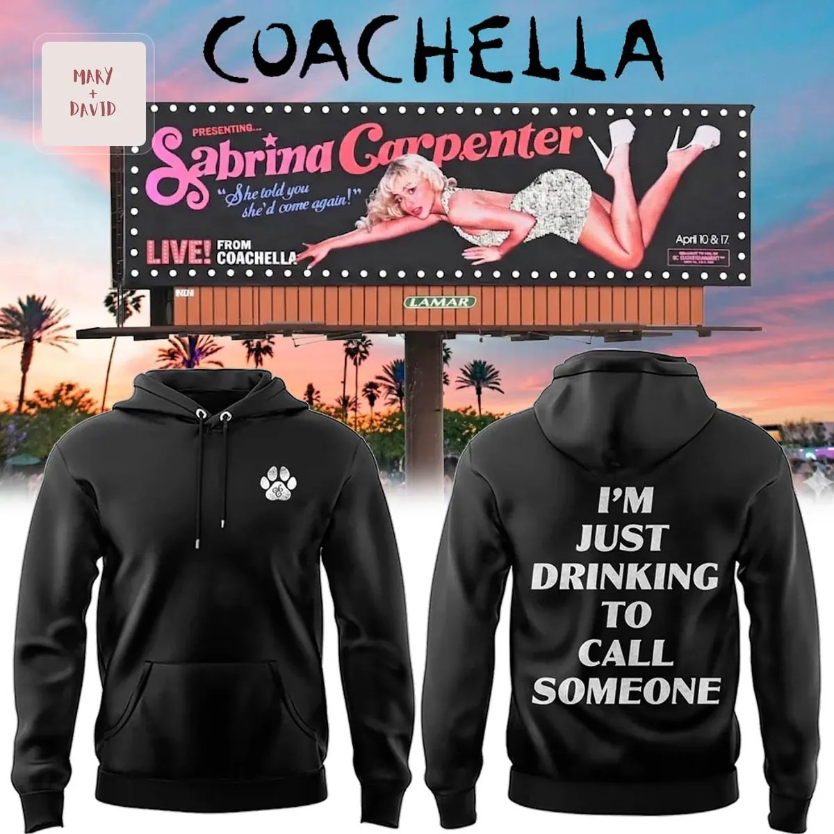 Sabrina Carpenter Live at Coachella Star Tour Dates Hoodie