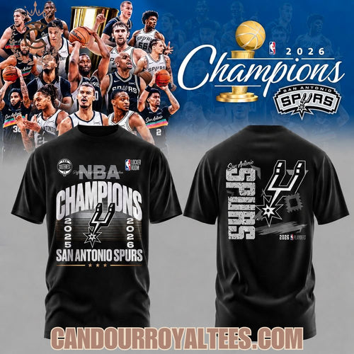 San Antonio Spurs 2026 NBA Champions Tshirt, Hoodie