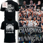 San Antonio Spurs 2026 Southwest Division Champions NBA Fan 3D T-Shirt