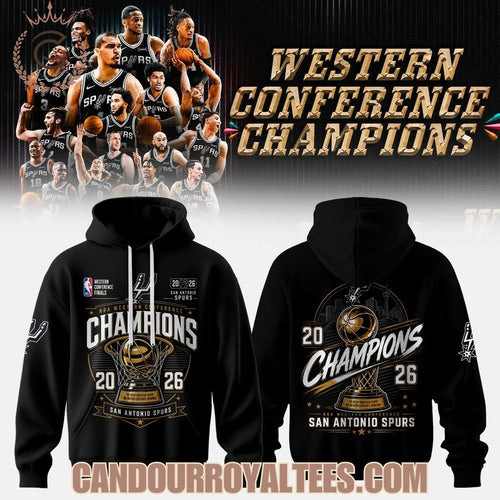 San Antonio Spurs Western Conference Champions 2026 Hoodie