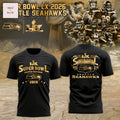 Seattle Seahawks Champions Super Bowl LX 2026 3D T-Shirt - Black