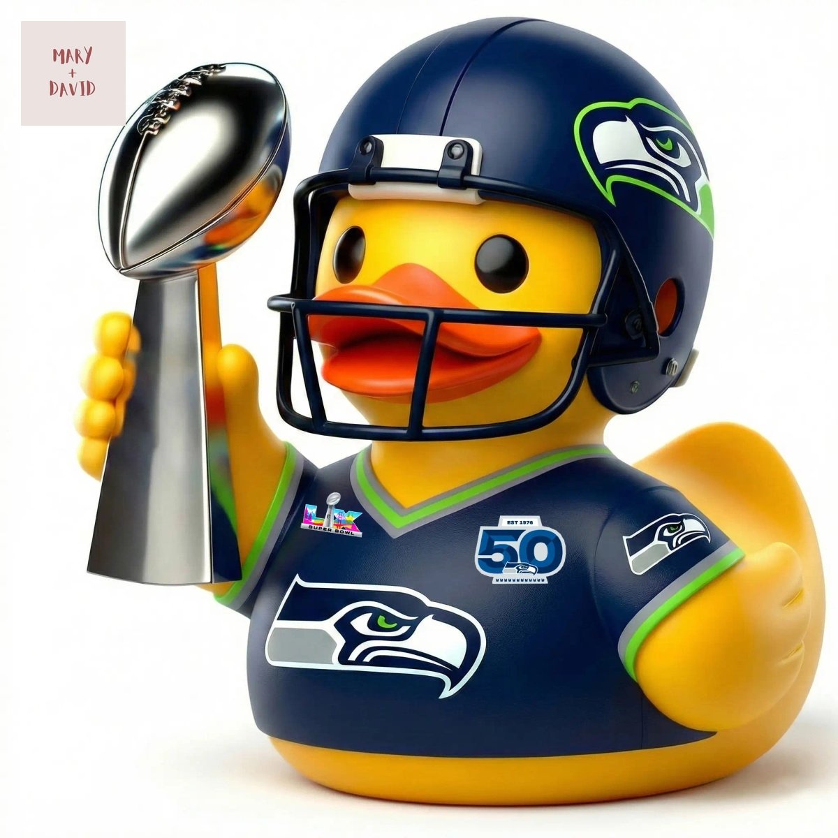 Seattle Seahawks Super Bowl LX 2025-2026 Rubber Duck