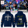 Seattle Seahawks Super Bowl LX Champions Peanuts Hooide