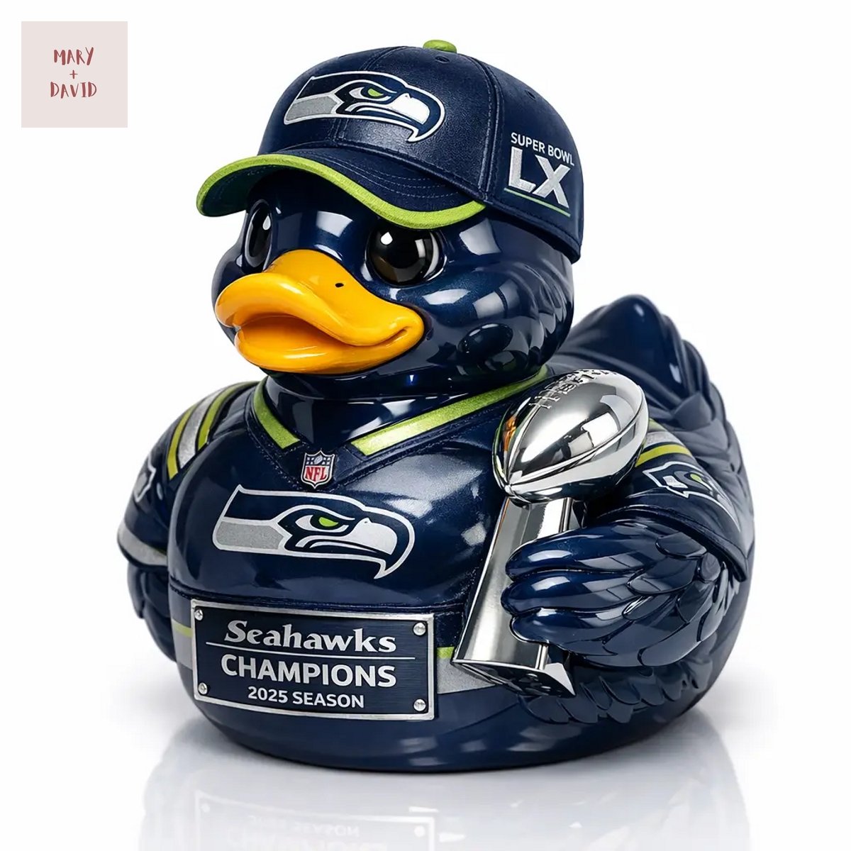 Seattle Seahawks Super Bowl LX Commemorative Rubber Duck