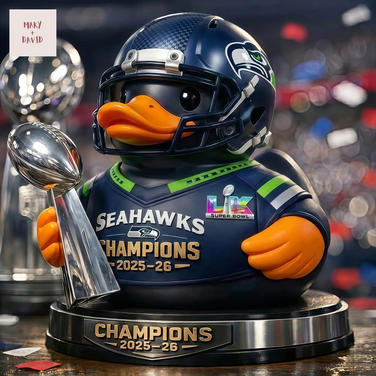 Seattle Seahawks Super Bowl Rubber Duck