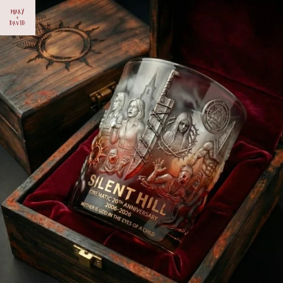 Silent Hill Cinematic 20Th Anniversary Whiskey Glass