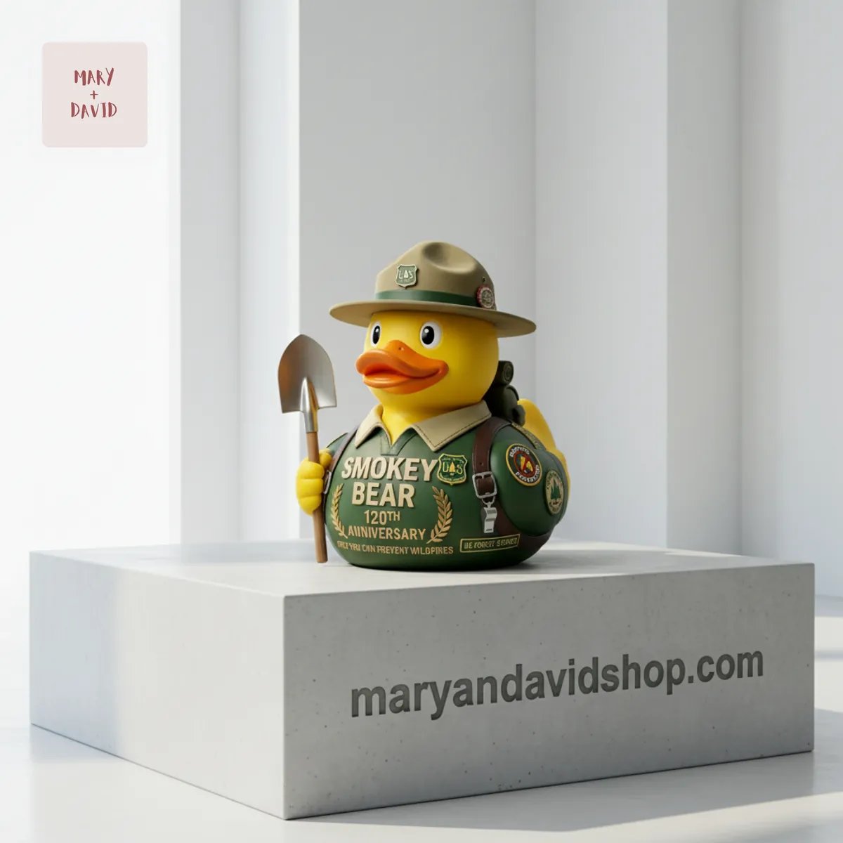 Smokey Bear 120th Anniversary Forest Ranger Collectible Rubber Duck
