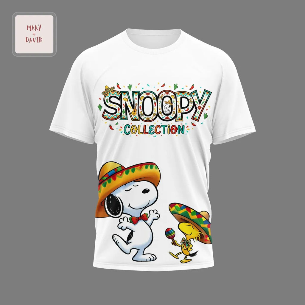 Snoopy Peanuts Cinco de Drinko Mexican Fiesta 3D T-Shirt
