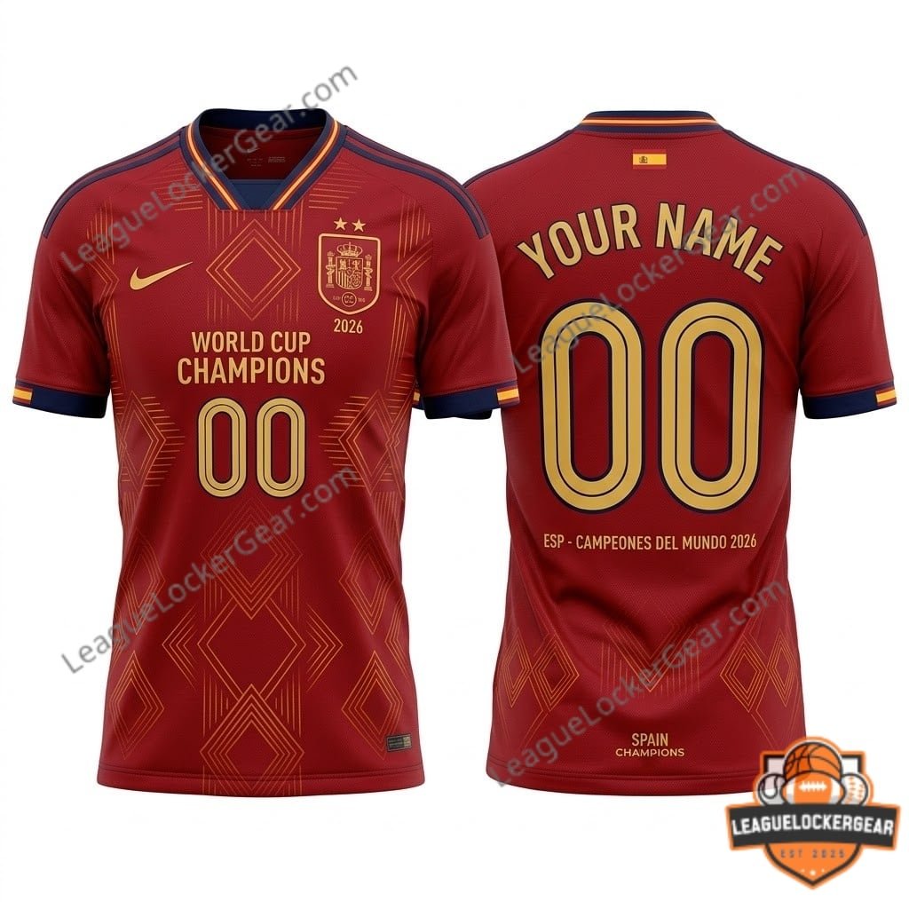 Spain World Cup Champions 2026 Football Jersey