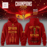 Spain National Soccer Team 2026 World Cup Champions Fan Gear Hoodie