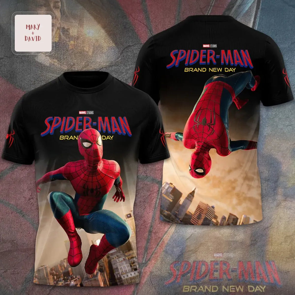 Spider-Man Brand New Day Premium Athletic Quick Dry 3D T-Shirt