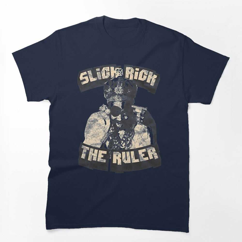 Vintage Style Portrait Of Slick Rick The Ruler Hip Hop Legend Shirt