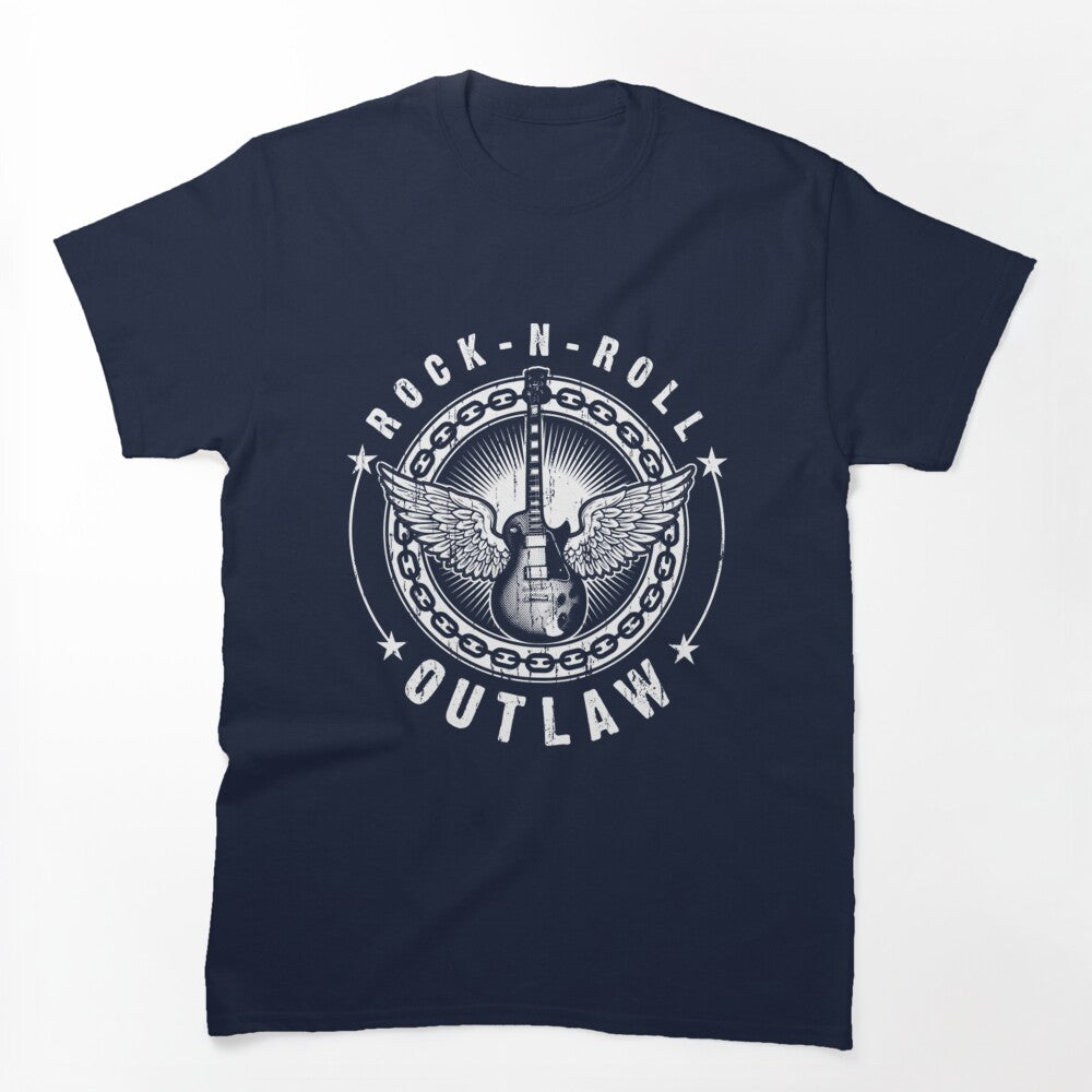 Rock N Roll Music T-ShirtRock - N - Roll Outlaw Shirt