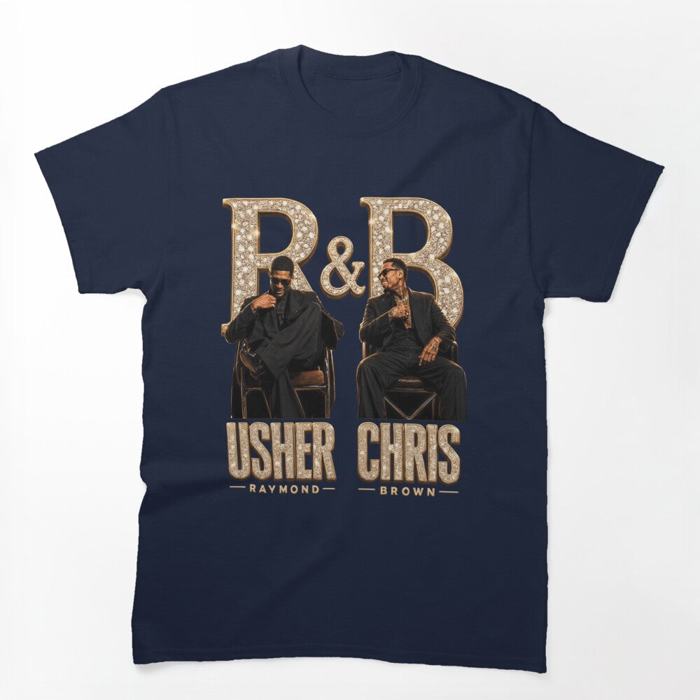 Usher Chris Brown R&B Tour Portrait Shirt
