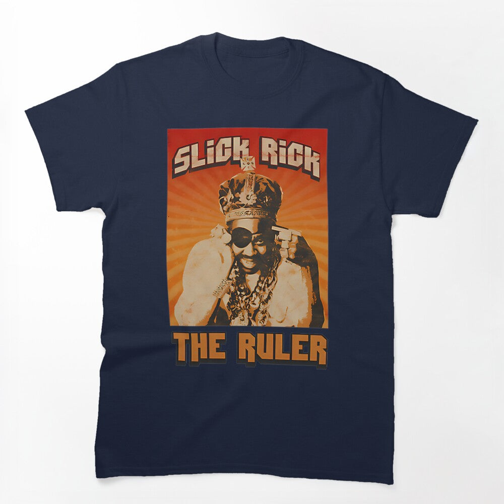 Slick Rick Old School Vintage Hip Hop Graphic Design Shirt