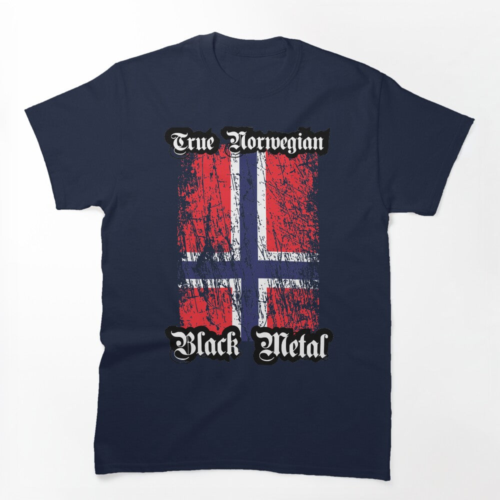 True Norwegian Black Metal - Norwegian Flag Upright Shirt