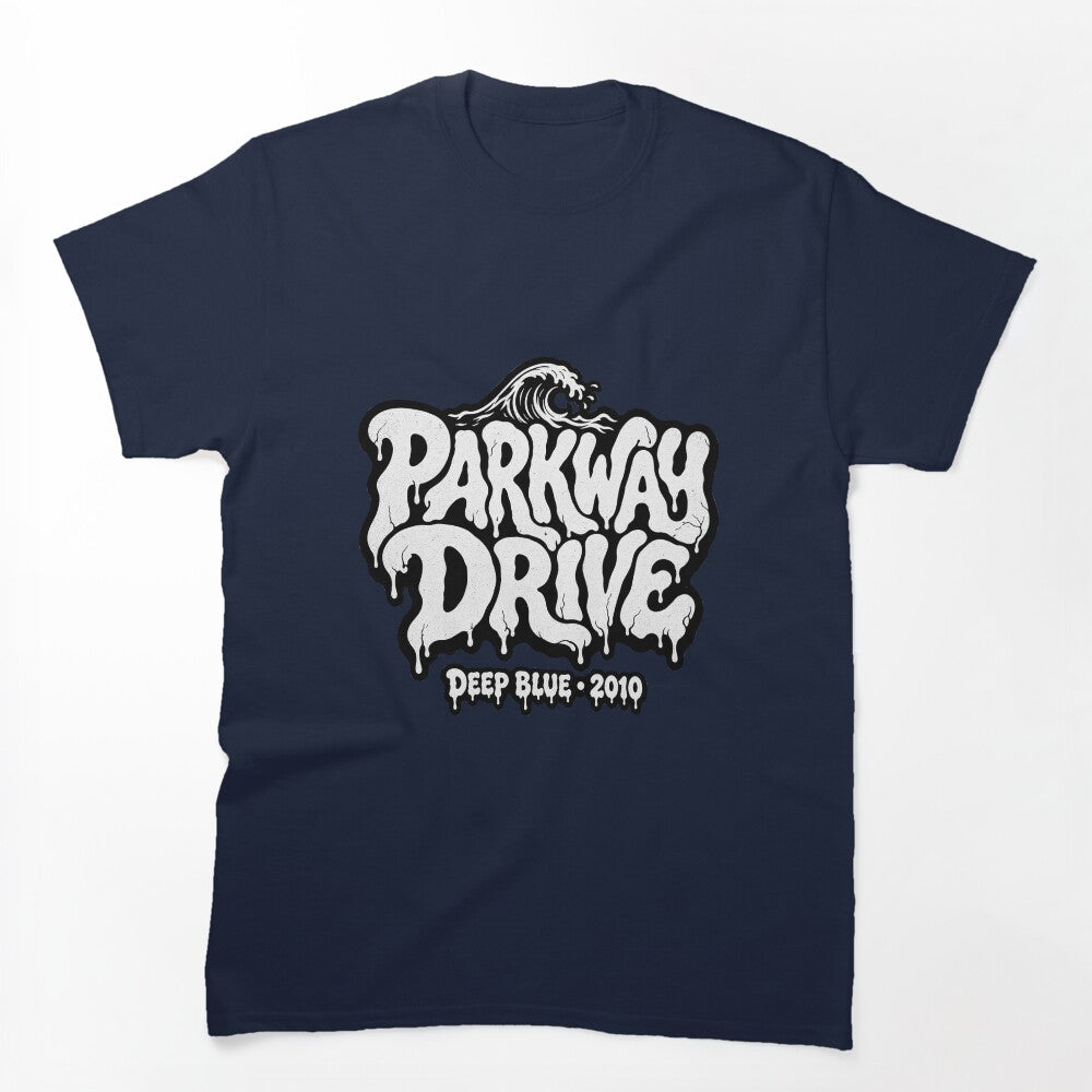 Parkway Drive Deep Blue Hardcore Slime Typography 2010 Shirt