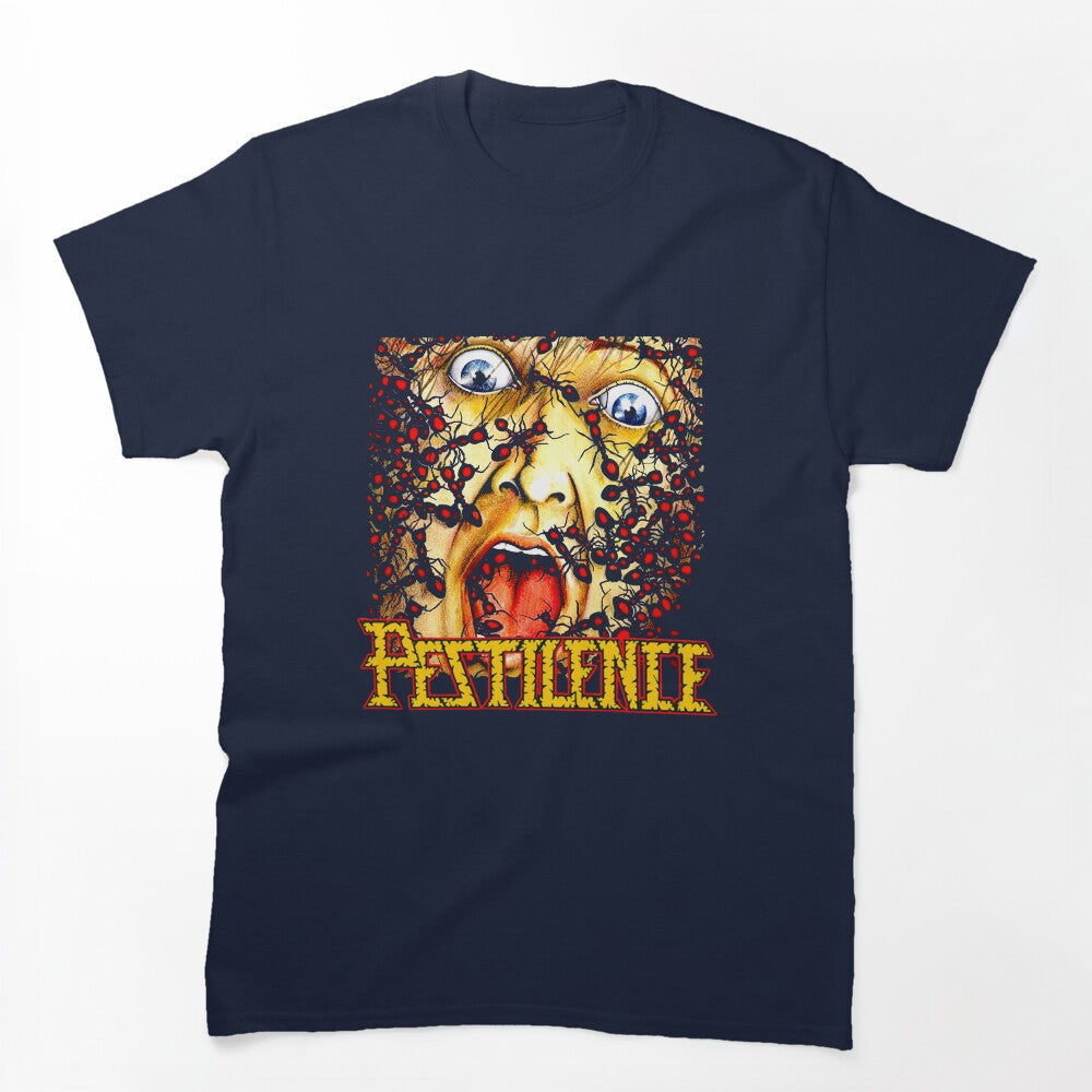 Face & Ants Design Death Metal Bandv Shirt