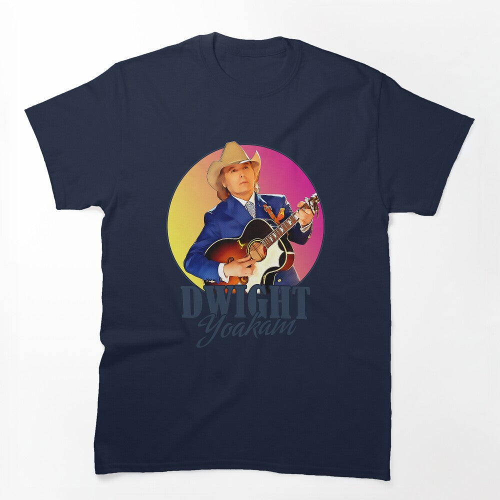 Retro Dwight Yoakam Portrait Sunset Shirt