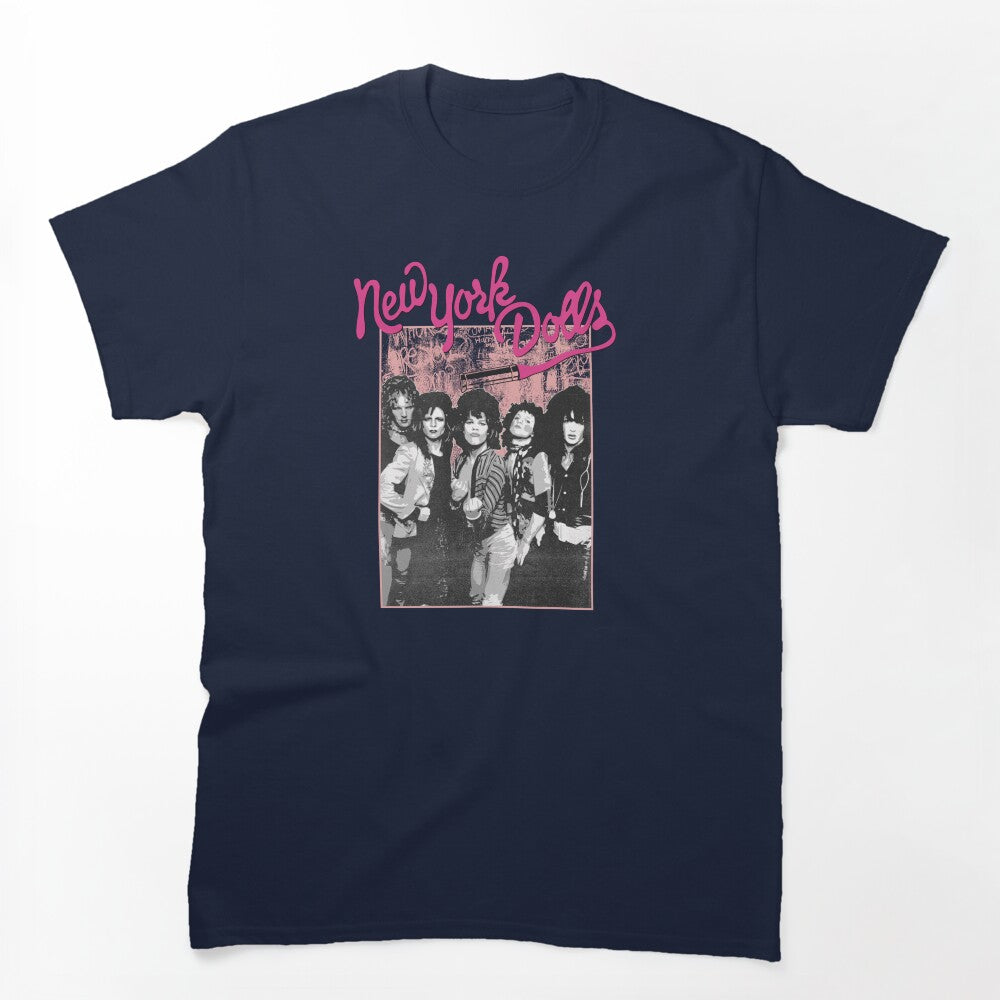 New York Dolls - Pink Graffiti Shirt