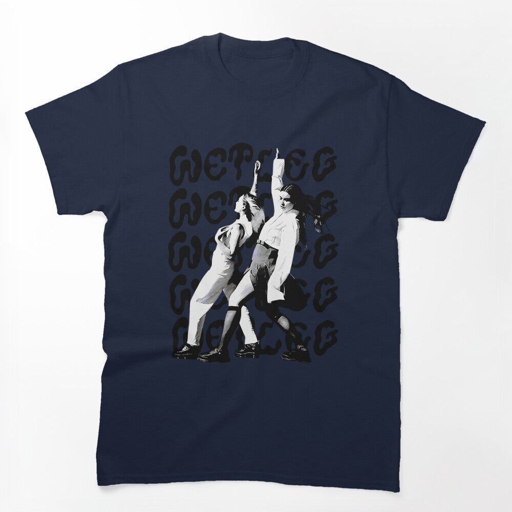 Wet Leg Band Pattern Band Indie Rock Shirt