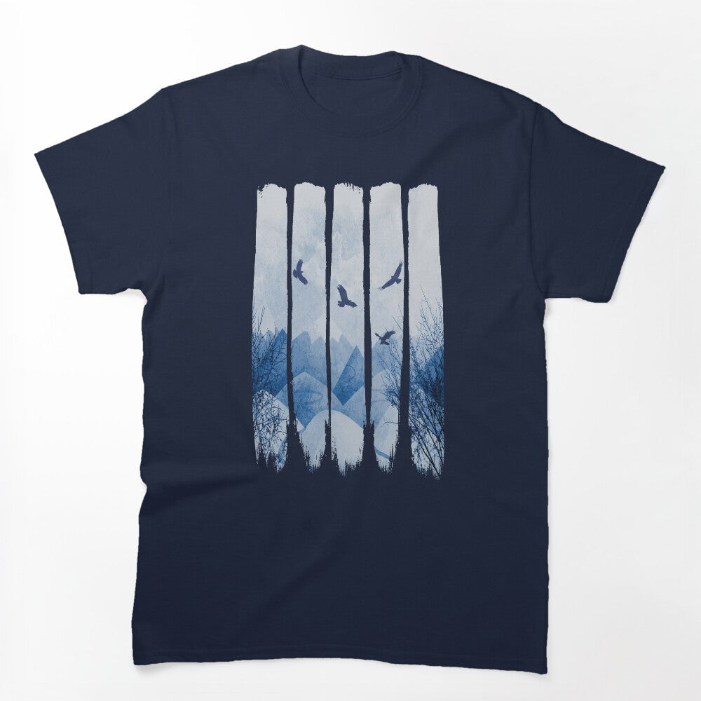 Eagles Mountains Grunge Landscape Shirt