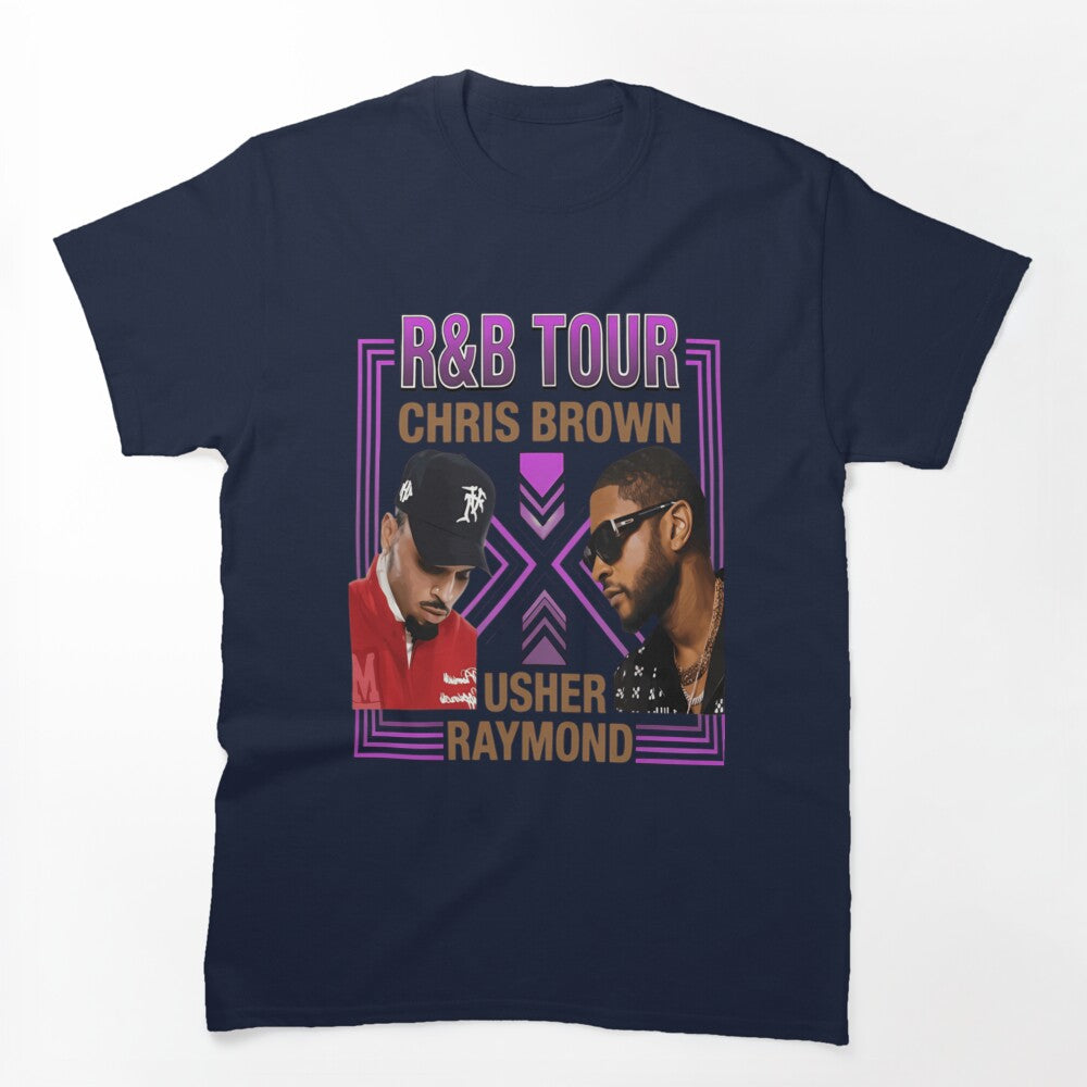Chris Brown Usher R&B Tour 2026 Design Shirt