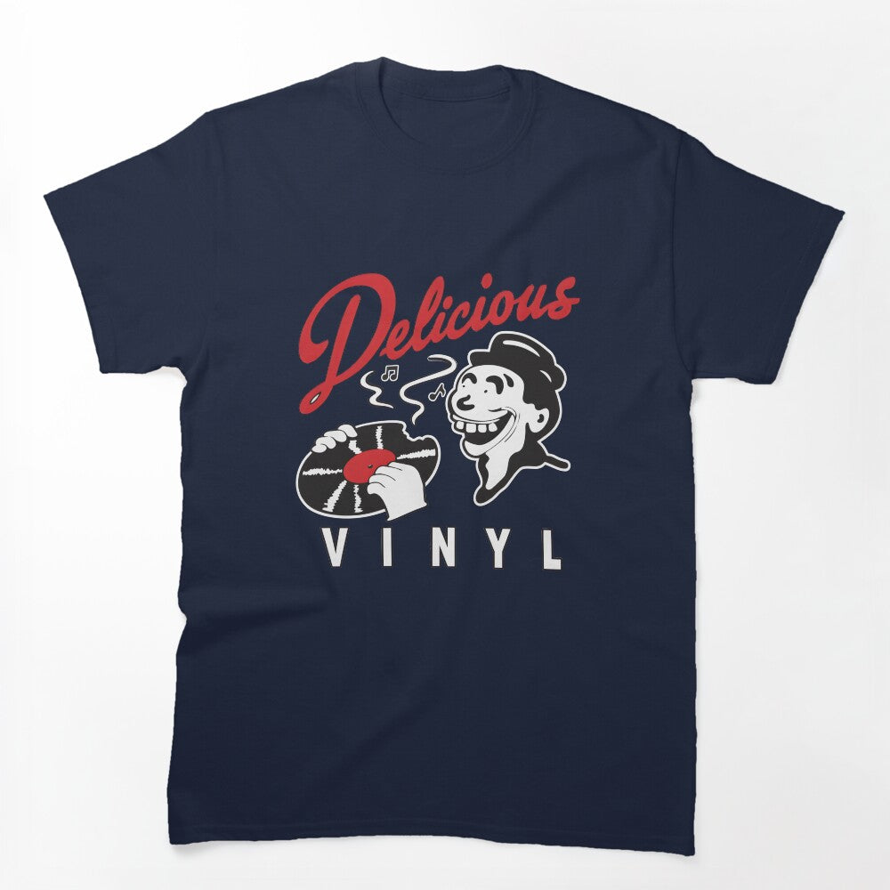 Delicious Vinyl Retro Music Cartoon Character Shirt