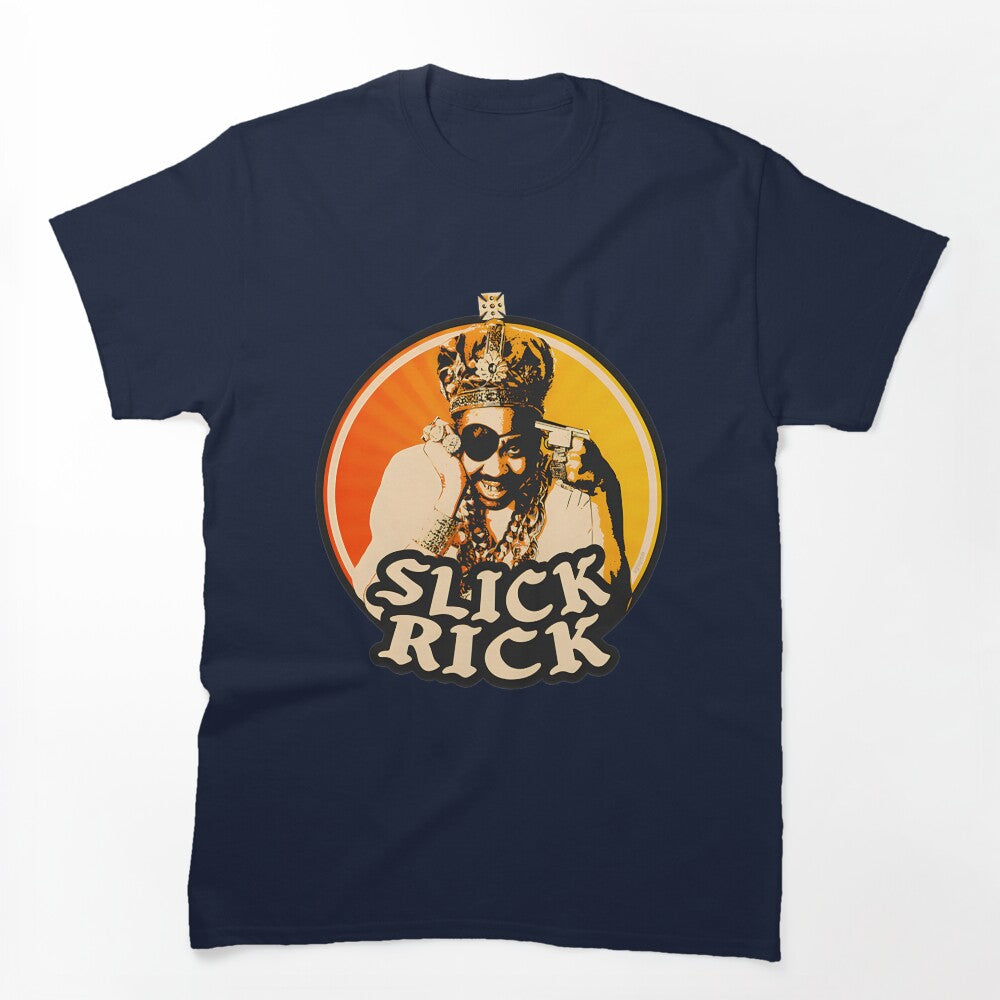 Slick Rick Crown Vintage Old School Hip Hop Inspired Design Shirt
